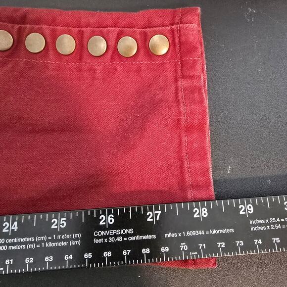 Soft Surroundings Women's Pull On Metro Legging Jegging Studs Stretch Red Small - Picture 9 of 9